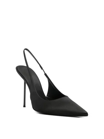 Paris Texas Slingback Pumps Pointed Toe Design In Black