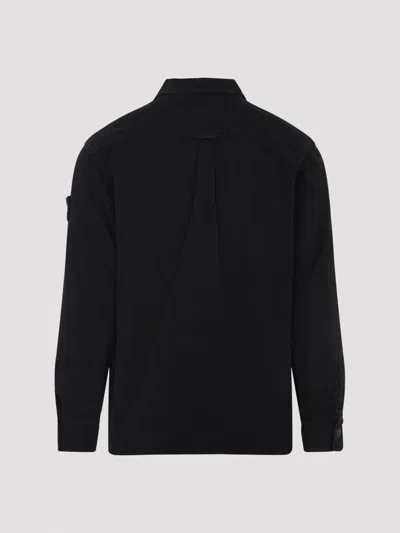 Stone Island Comfortable Overshirt With Chest Pockets In Black