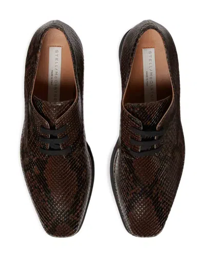 Stella Mccartney Sneakelyse Sneakers In Python Print Polyuretan In Brown