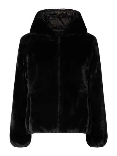 Save The Duck Abrigo Midi - Negro In Black