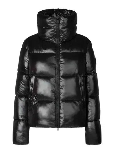 Save The Duck Moma Padded Short Jacket In Black