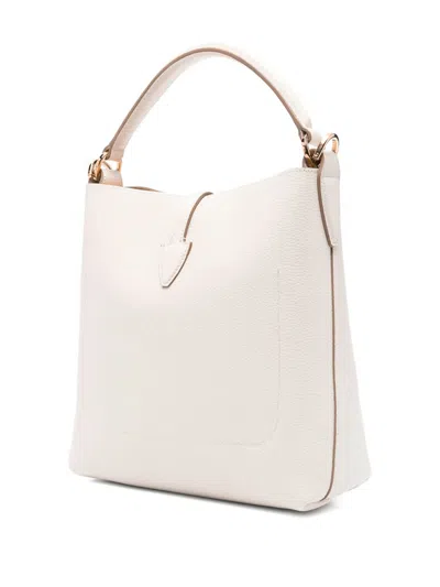 Tod's Mini T Timeless Leather Bucket Bag In Neutral