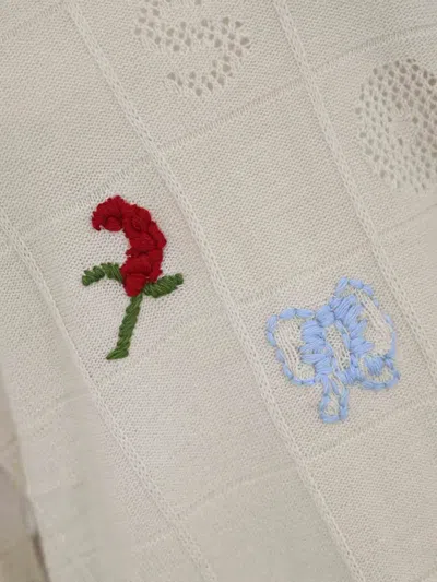 Twinset Twin-set Oversize Round Neck Sweater In Metallic