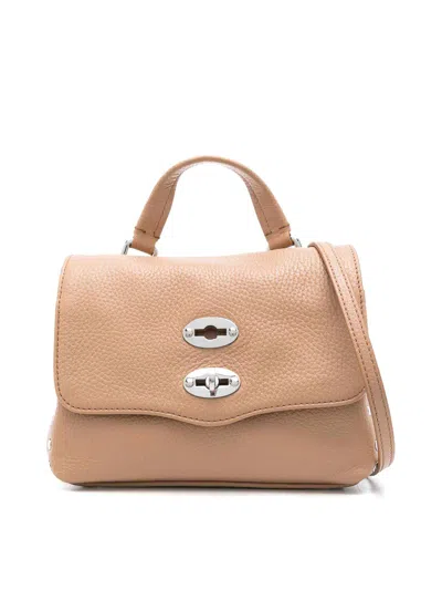 Zanellato Postina Daily Baby Leather Handbag In Brown