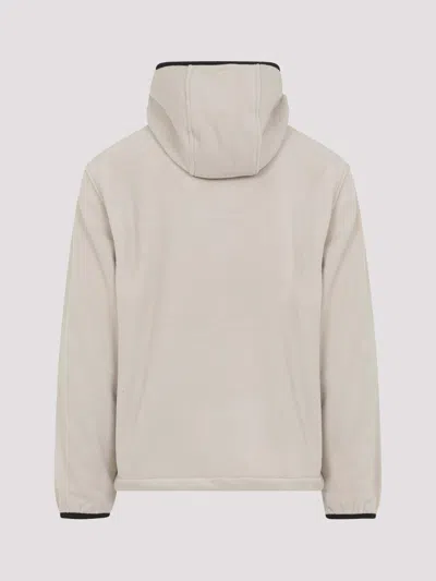 Carhartt Fleece Jacket With Adjustable Hood And Zippered Pockets In Gray