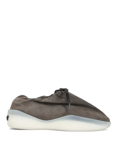 Fear Of God Suede Round Toe Sneakers With Rubber Sole In Animal Print