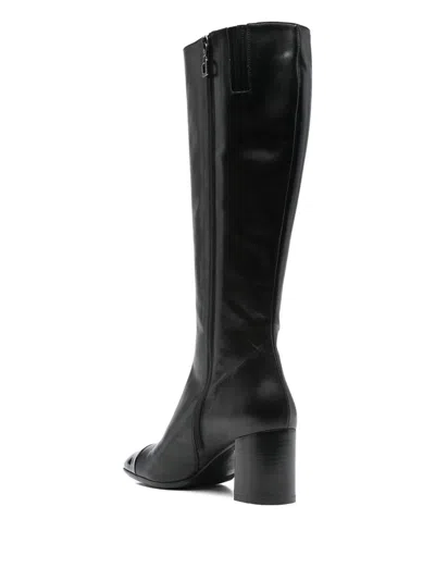 Carel Paris Sunrise Leather Boots In Black