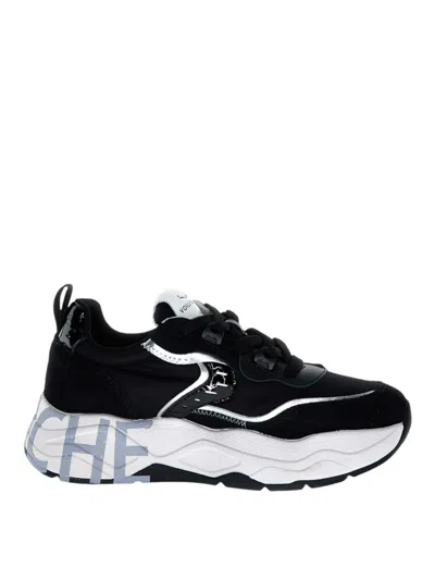 Voile Blanche Sneakers Nero In Animal Print