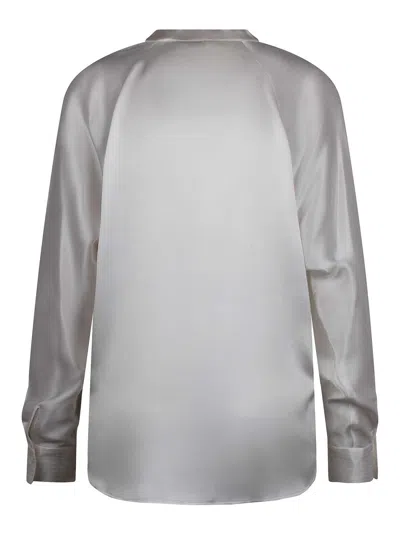 Vince Blouse With V -neck In White