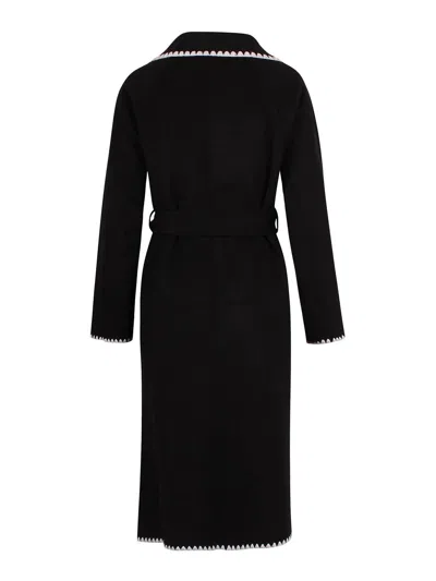 Jovonna London Cappotto In Lana Douvres In Black