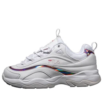 Fila Ray Low Running Shoes White/pink In Multi