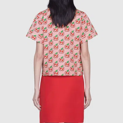 Gucci (wmns)  Qixi Festival Valentine's Day Special Bowling Shirt For Pink