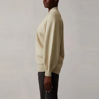 Essentials (wmns) Fear Of God  Ss22 Zip Knit Cardigan Wheat In Multi