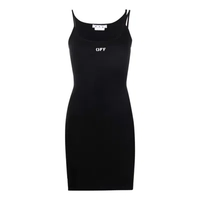 Off-white (wmns)  Off-stamp Ribbed Dress 'black'