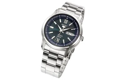 Seiko Men's  No. 5 Mechanical Automatic Watch Blue In Metallic