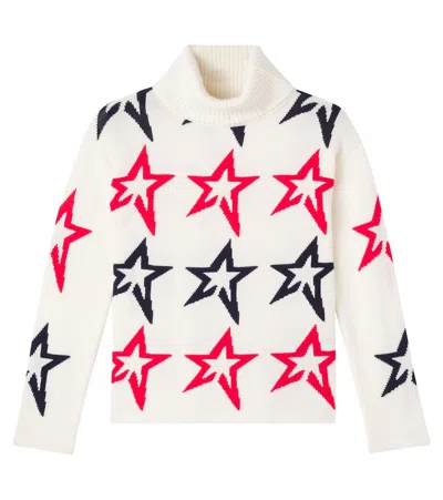 Perfect Moment Merino Wool Rollneck Sweater In Multi