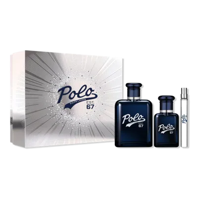 Ralph Lauren Polo 67 Eau De Toilette Men's Holiday Trio Giftset In Transparent
