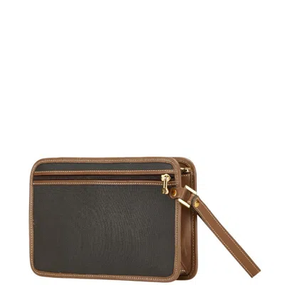 Pre-owned Dunhill Brown Pvc Leather Clutch Bag ()