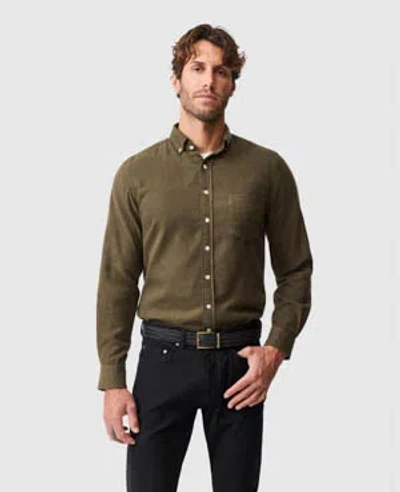 Rodd & Gunn Rodd And Gunn Barrhill Long Sleeve Slim Fit Shirt In Green