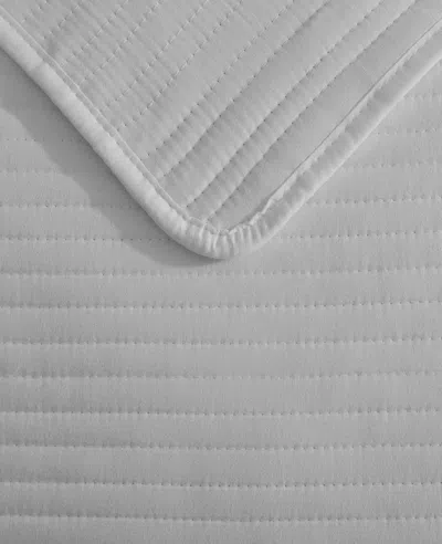 Kenneth Cole Washed Channel Quilt Set In White