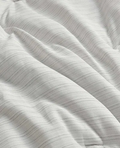 Kenneth Cole Space Dye Grid Comforter Set In White