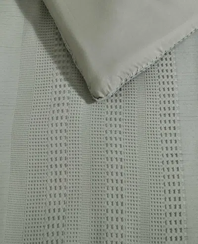 Kenneth Cole Variegated Waffle Comforter Set In Green