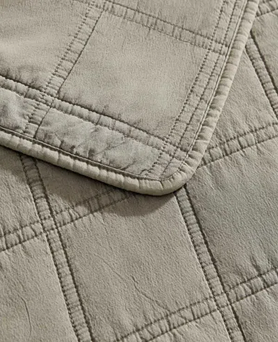 Kenneth Cole Stonewashed Quilt Set In Brown