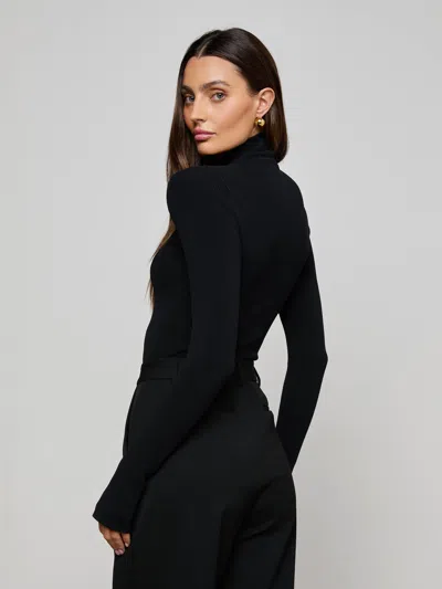 L'agence Jennis Mock-neck Bodysuit In Multi