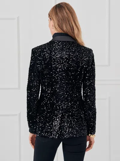 J.mclaughlin Women's Keith Sequin Blazer Black