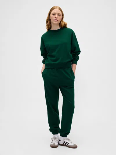 Gap Factory Relaxed Wedge Crewneck Sweatshirt In Green