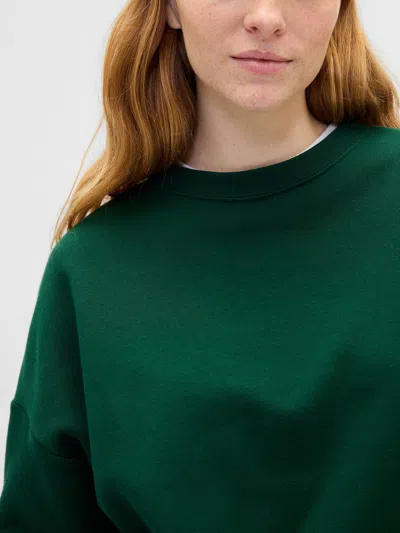 Gap Factory Relaxed Wedge Crewneck Sweatshirt In Green