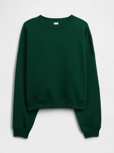 Gap Factory Relaxed Wedge Crewneck Sweatshirt In Green