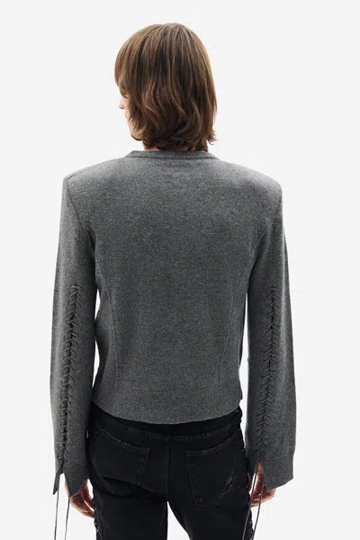 Ann Demeulemeester Manten Fitted Cardigan In Black