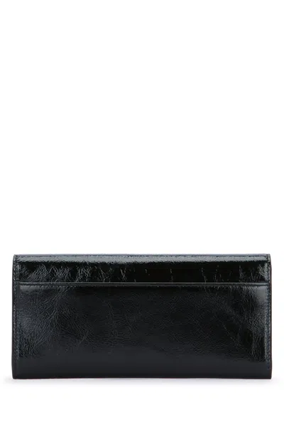 Roger Vivier Belle Vivier Wallet Chain In Black