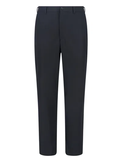 Comme Des Garçons Homme Deux Straight Trousers In Blue