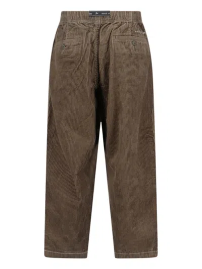 And Wander Corduroy Pants With Belt In Brown