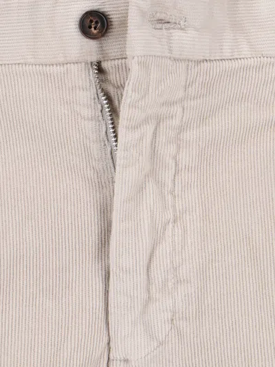 Incotex Straight Trousers With Pockets And Belt Loops In White