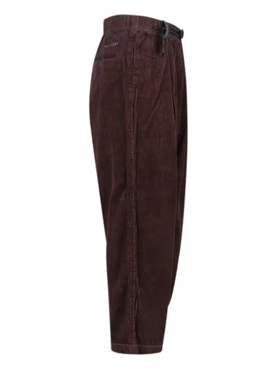 And Wander Corduroy Pants With Belt In Brown