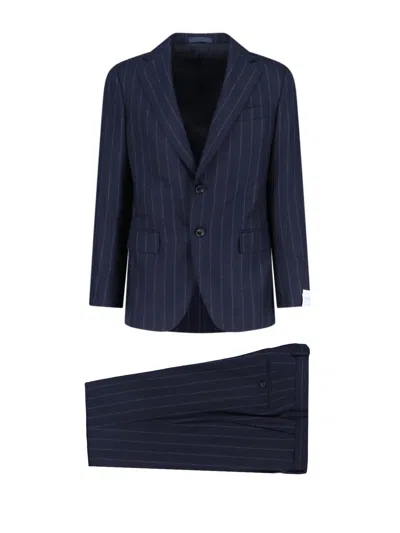 Caruso Norma Single-breasted Suit In Blue