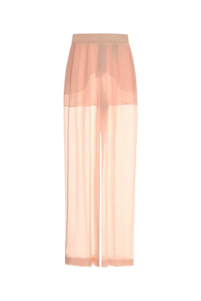 Alberta Ferretti Alberta Ferreti Pink Silk Wide-leg Pant In Pink