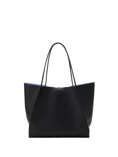 Lanvin Concerto Arpege Leather Tote Bag In Black