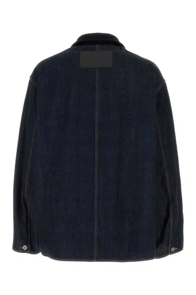 Jil Sander Denim Jacket With Chest Pockets And Collared Neck In Blue