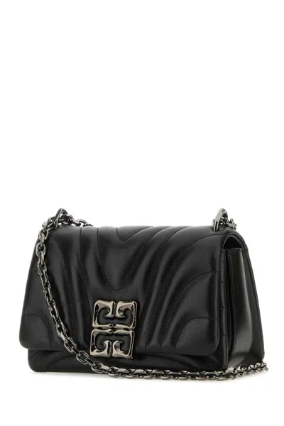 Givenchy Women Black Leather Small 4g Soft Shoulder Bag In Black