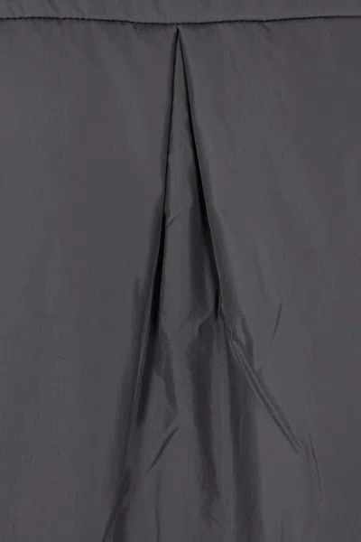 Aspesi Long-sleeved Button-up Hooded Jacket In Gray