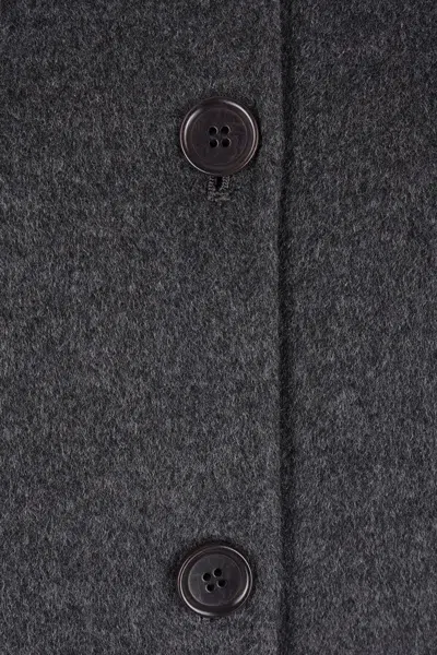 Aspesi Timeless Grey Shirt With Structured Collar And Button-down Front In Gray