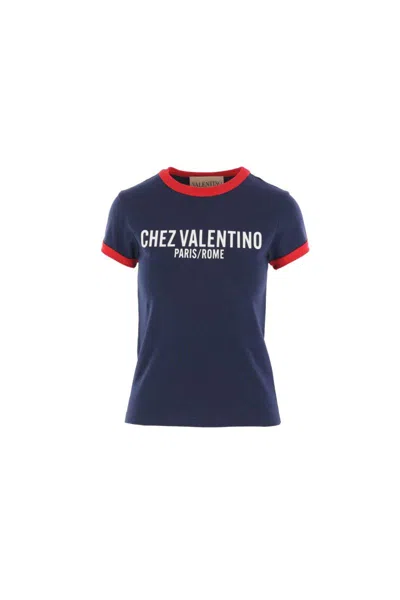 Valentino Garavani T-shirts And Polos In Blue