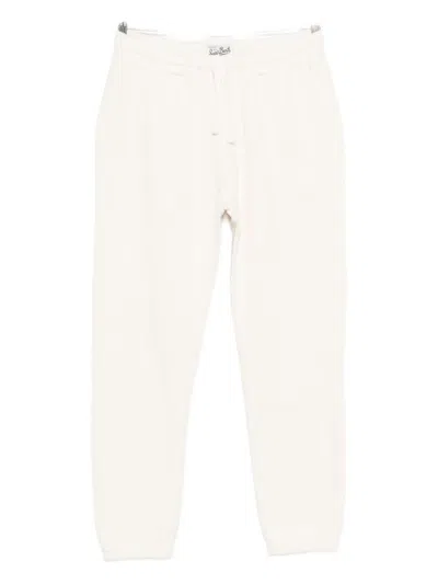Mc2 Saint Barth Bolt Drawstring Trousers In Neutral