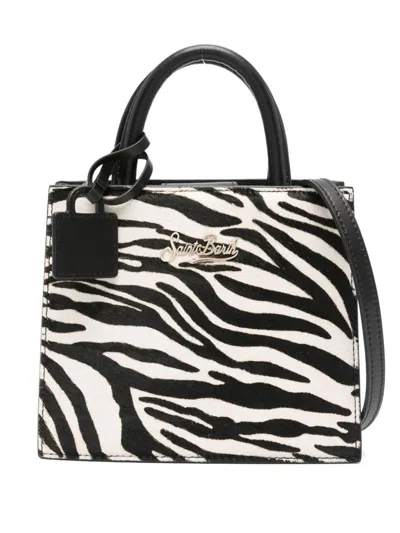 Mc2 Saint Barth Zebra-print Shop Bag Mini In Multi