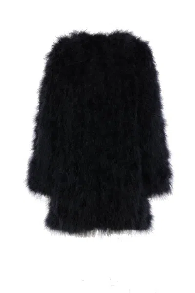 Yves Salomon Coats In Black
