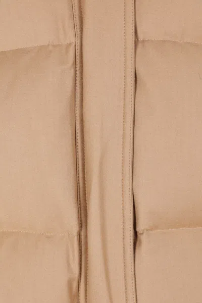 Yves Salomon Coats In Brown